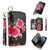POLA Flower Multi-functional Zipper Wallet Leather Phone Case