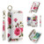 POLA Flower Multi-functional Zipper Wallet Leather Phone Case