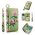 POLA Flower Multi-functional Zipper Wallet Leather Phone Case