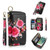 POLA Flower Multi-functional Zipper Wallet Leather Phone Case