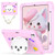 Cat Holder Silicone Hybrid PC Tablet Case with Strap