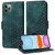 Embossed Rhombus Starry Leather Phone Case