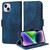 Embossed Rhombus Starry Leather Phone Case