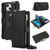 Crossbody Ring Multifunctional Wallet Leather Phone Case