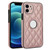 Rhombic Leather Back Cover Phone Case