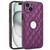Rhombic Leather Back Cover Phone Case