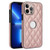 Rhombic Leather Back Cover Phone Case