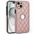 Rhombic Leather Back Cover Phone Case