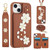 Crossbody Flower Pattern Leather Phone Case