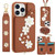 Crossbody Flower Pattern Leather Phone Case