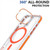 Dual-Color Clear Acrylic Hybrid TPU Lens Flip Holder MagSafe Phone Case