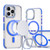 Dual-Color Clear Acrylic Hybrid TPU Lens Flip Holder MagSafe Phone Case