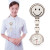 Smile Style Portable Alloy Nurse Round Quartz Wristwatch Watch with Pin