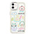 Clear Illustration Graffiti Pattern TPU + PC Phone Case
