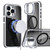 Magsafe Dual-Color Transparent Black Lens Holder Phone Case