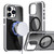 Magsafe Dual-Color Transparent Black Full Coverage Phone Case