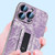 Denim Pattern Electroplated Push-pull Bracket Cooling Phone Case