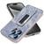Denim Pattern Electroplated Push-pull Bracket Cooling Phone Case