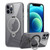 Transparent MagSafe Magnetic Rotating Ring Holder Phone Case