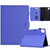 Solid Color Fiber Texture Smart Tablet Leather Case