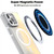 MagSafe Gradient Color Lens Film Phone Case with Lens Fold Holder