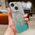 Dual-Love Leaves Gradient Glitter Magsafe TPU Phone Case