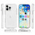 Dual Color Clear Glitter TPU + TPE Full Coverage Phone Case