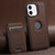 Suteni M2 Cross-Grain MagSafe Vertical Card Back Phone Case