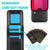 Solid Color Card Slots Bracket PU Phone Case