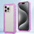 Transparent Matte TPU Hybrid PC 3-in-1 Phone Case