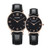 CAGARNY 6812 Round Dial Alloy Case Fashion Couple Watch Men & Women Lover Quartz Watches with PU Leather Band