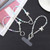 Mobile Phone Anti-lost Alloy Butterfly Glass Short Bead Chain