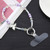 Mobile Phone Anti-lost Alloy Butterfly Glass Short Bead Chain