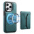 Denior D17 Skin Feel MagSafe Detachable Card Slot Phone Case