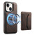 Denior D17 Skin Feel MagSafe Detachable Card Slot Phone Case