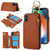 RFlD Anti-theft Double Buckle Ring Zipper Card Phone Case