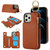 RFlD Anti-theft Double Buckle Ring Zipper Card Phone Case