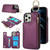 RFlD Anti-theft Double Buckle Ring Zipper Card Phone Case