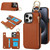 RFlD Anti-theft Double Buckle Ring Zipper Card Phone Case