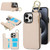 RFlD Anti-theft Double Buckle Ring Zipper Card Phone Case