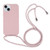 Candy Colors TPU Protective Phone Case with Lanyard