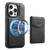 Denior D19 Skin Feel MagSafe Detachable Card Slot Phone Case