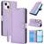 Skin Feel Pure Color Card Slots Leather Phone Case with Dual Lanyard