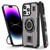 Ring Holder Carbon Fiber PC Hybrid TPU Phone Case