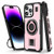 Ring Holder Carbon Fiber PC Hybrid TPU Phone Case