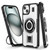 Ring Holder Carbon Fiber PC Hybrid TPU Phone Case