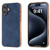 Nano Electroplating Dual Color Cowhide Texture Protective Phone Case