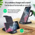 B20A 15W Qi Wireless Charger 3-in-1 Vertical Stand Phone Holder for Samsung Watch / Galaxy Buds