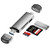 6 in 1 USB3.0, Micro USB, Type-C to SD, TF Card, U Disk Multifunctional Card Reader Adapter