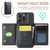 DG.MING MAGKING-K2 Series MagSafe RFID Card Bag Detachable Phone Case